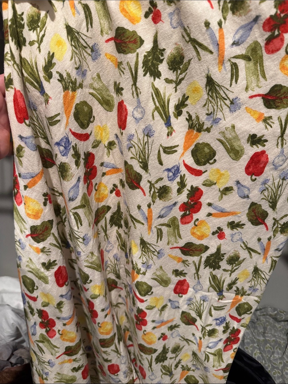 Abercrombie Vegetable Print Linen Blend Skitt